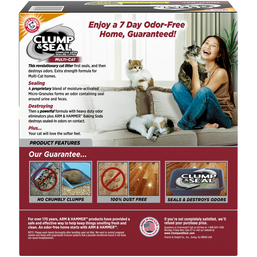 Arm Hammer Multi-Cat Clump and Seal Complete Odor Sealing Cat