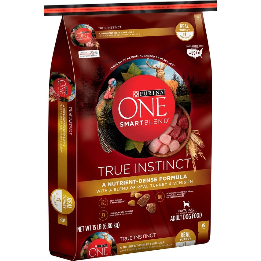 Purina ONE SmartBlend True Instinct Turkey & Venison Dry Dog Food – Pongo  Pet