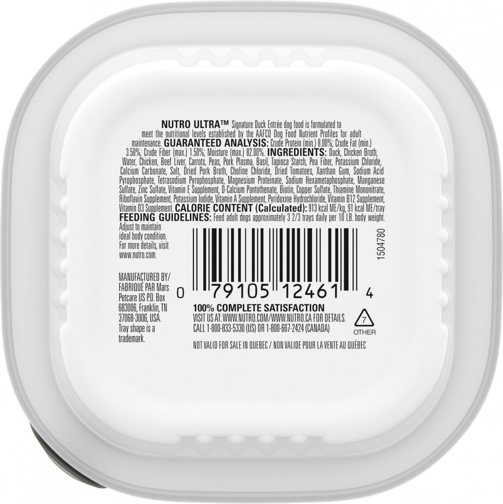Nutro Ultra Grain Free Signature Duck Entree Filets in Gravy Wet Dog F –  Pongo Pet