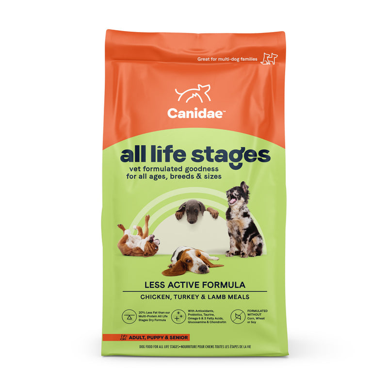 All Life Stages Less Active Dry Dog Food: Chicken, Turkey, & Lamb Meal