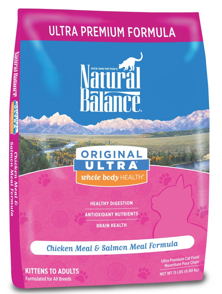 Natural Balance Original Ultra  Chicken Meal & Salmon Meal Recipe Dry Cat Food