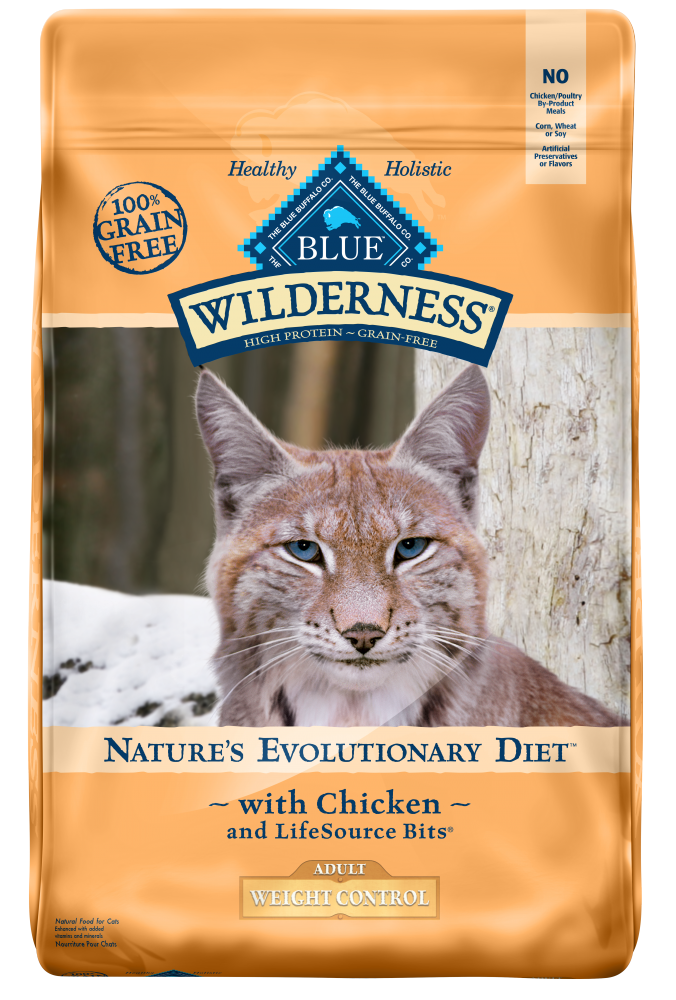 Blue Buffalo Wilderness High-Protein Grain-Free Adult Weight Control Chicken Recipe Dry Cat Food