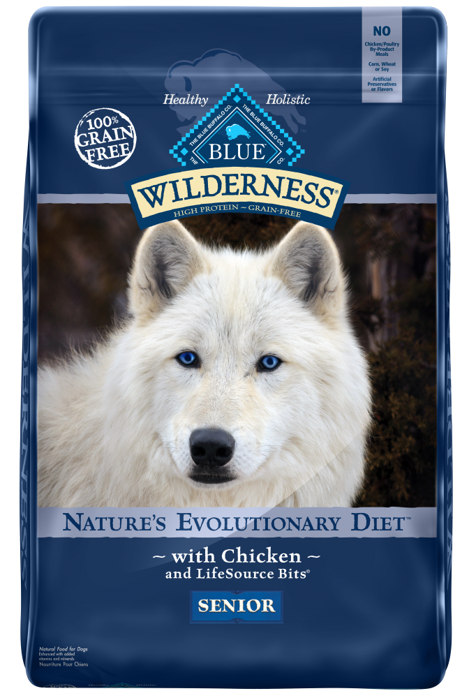 Blue Buffalo Wilderness Senior Grain-Free Chicken Recipe Dry Dog Food