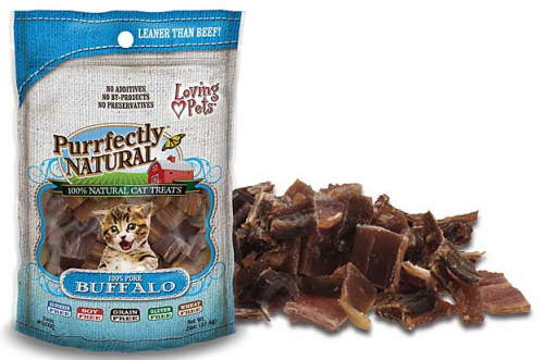 Loving Pets Purrfectly Natural Buffalo Meat Strips Cat Treats