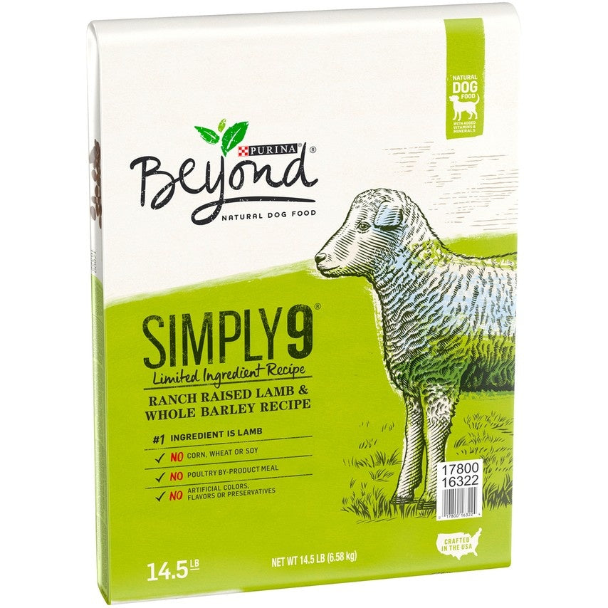Purina Beyond Simply 9 Ranch Raised Lamb & Whole Barley Recipe Dry Dog Food