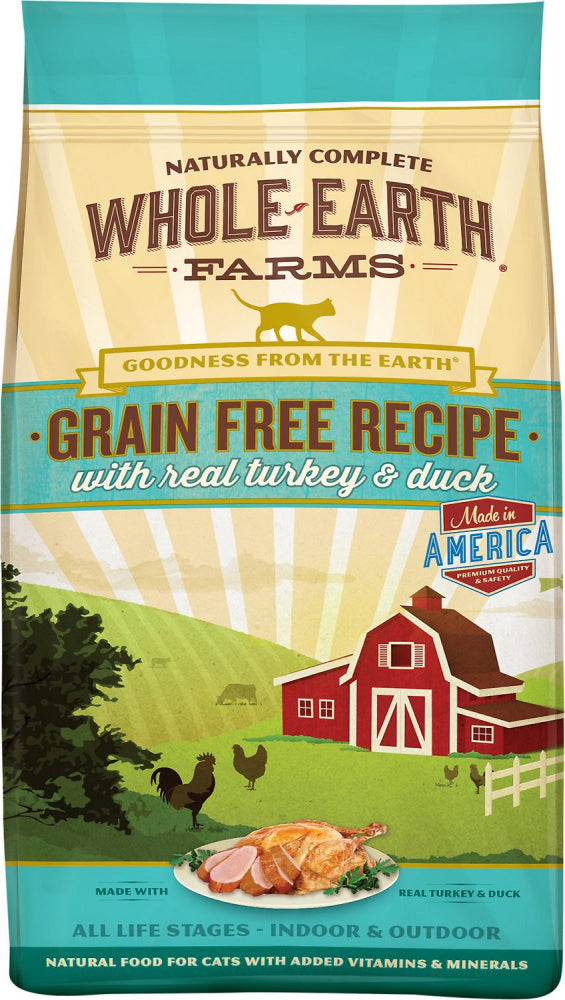 Whole Earth Farms Grain Free Real Turkey and Duck Recipe Dry Cat