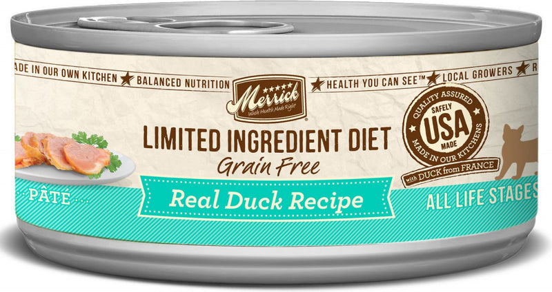 Merrick Limited Ingredient Diet Grain Free Real Duck Pate Canned Cat Food