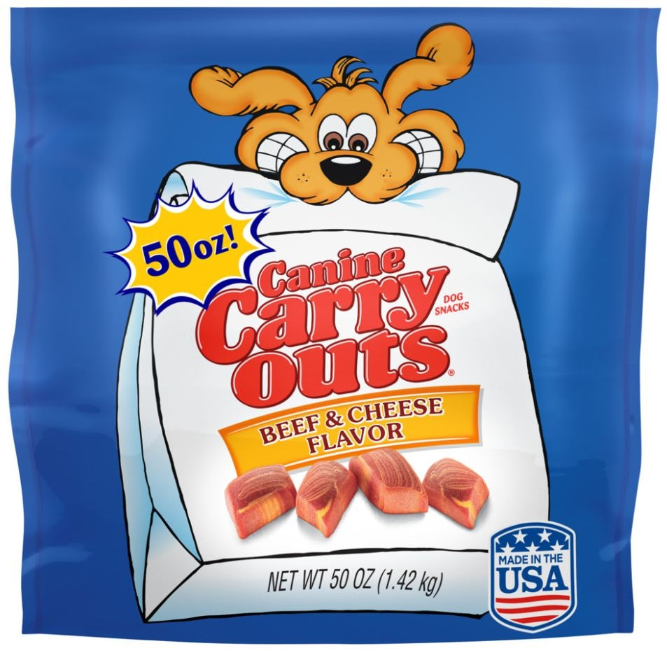 Canine Carry Outs Beef and Cheese Flavor Dog Snacks