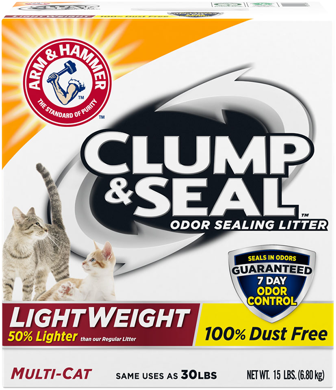 Arm & Hammer Multi-Cat Clump and Seal Lightweight Cat Litter
