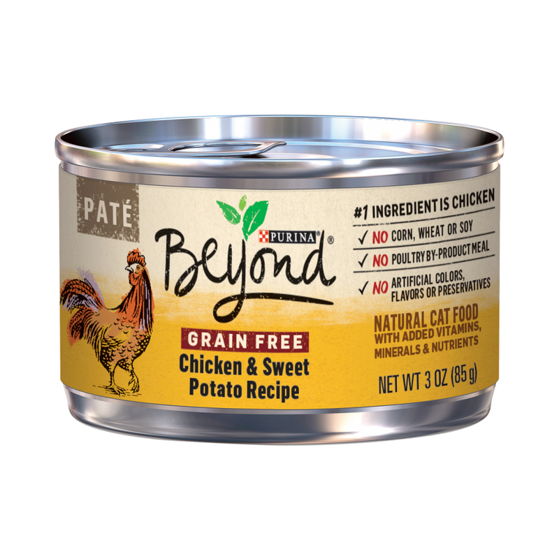 Purina Beyond Grain-Free Chicken & Sweet Potato Pate Recipe Canned Cat Food