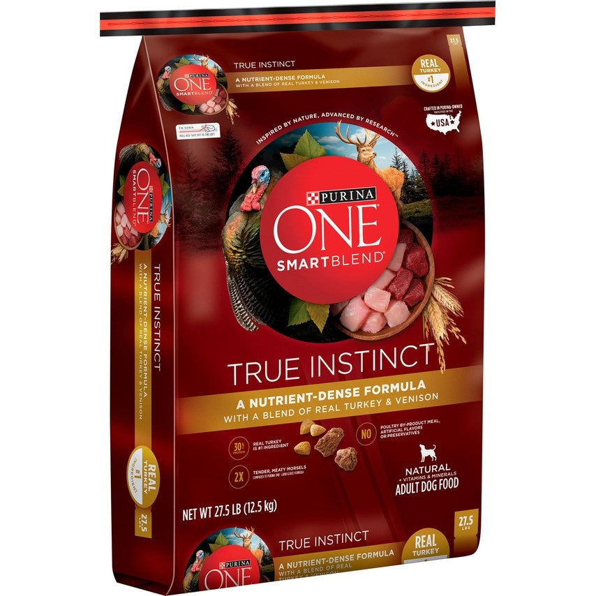 Purina ONE SmartBlend True Instinct Real Turkey & Venison Adult Premium Dry Dog Food