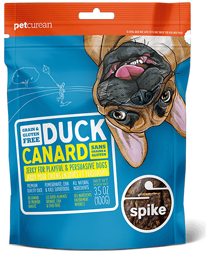 Petcurean Spike Grain Free Duck Jerky for Dogs