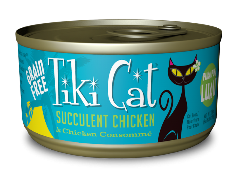tiki cat succulent chicken Tiki Cat Puka Puka Luau Grain Free Succulent Chicken in Chicken Consom – Pongo Pet