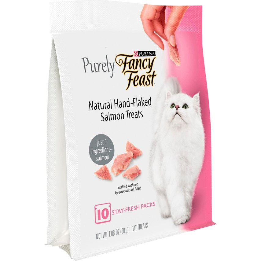 Fancy Feast Purely Natural Hand-Flaked Salmon Cat Treats