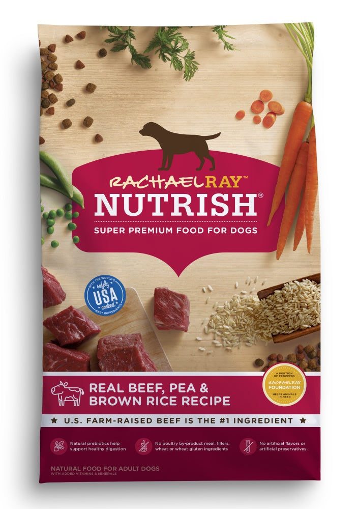 Rachael Ray Nutrish Natural Beef, Pea, Brown Rice Recipe Dry Dog