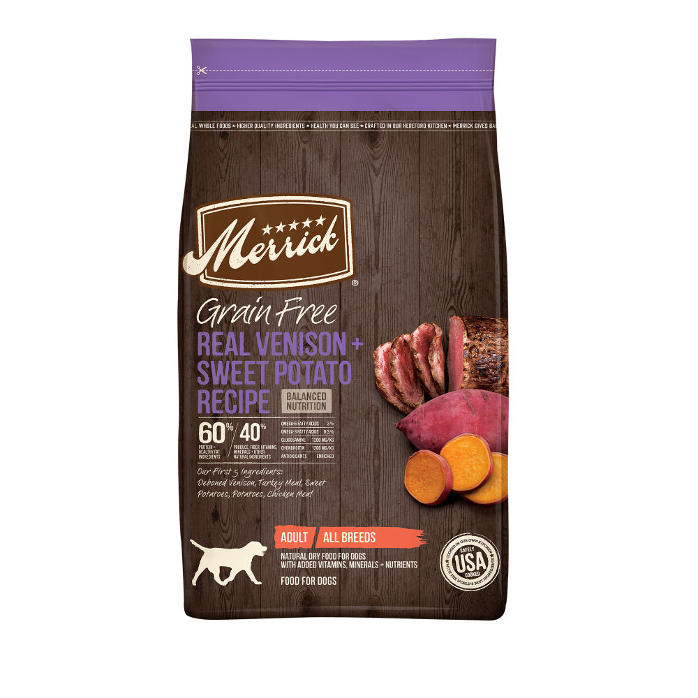 Merrick Grain Free Venison & Sweet Potato Recipe Dry Dog Food