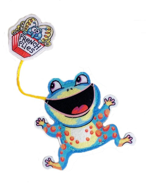 Fuzzu Fast Food Frog and French Flies Cat Toy