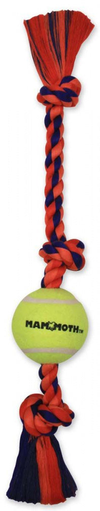 Mammoth 3 Knot Tug with Tennis Ball Dog Toy