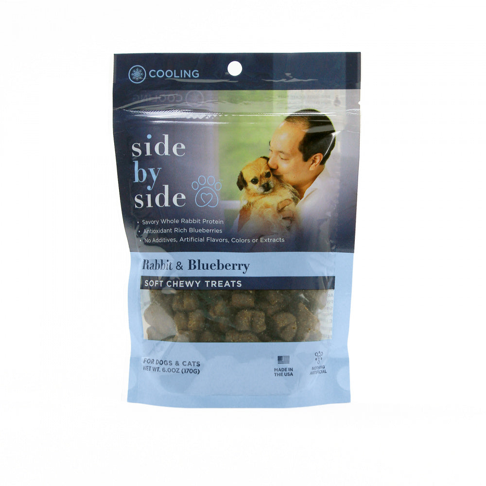 Side By Side Rabbit & Blueberry Soft Chew Training Treats Cooling Treats for Dogs & Cats