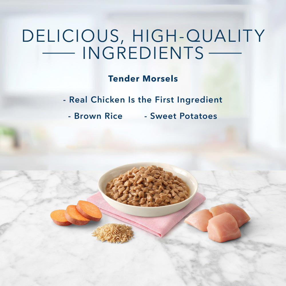 Blue Buffalo Tastefuls Adult Tender Morsels Chicken Entree in