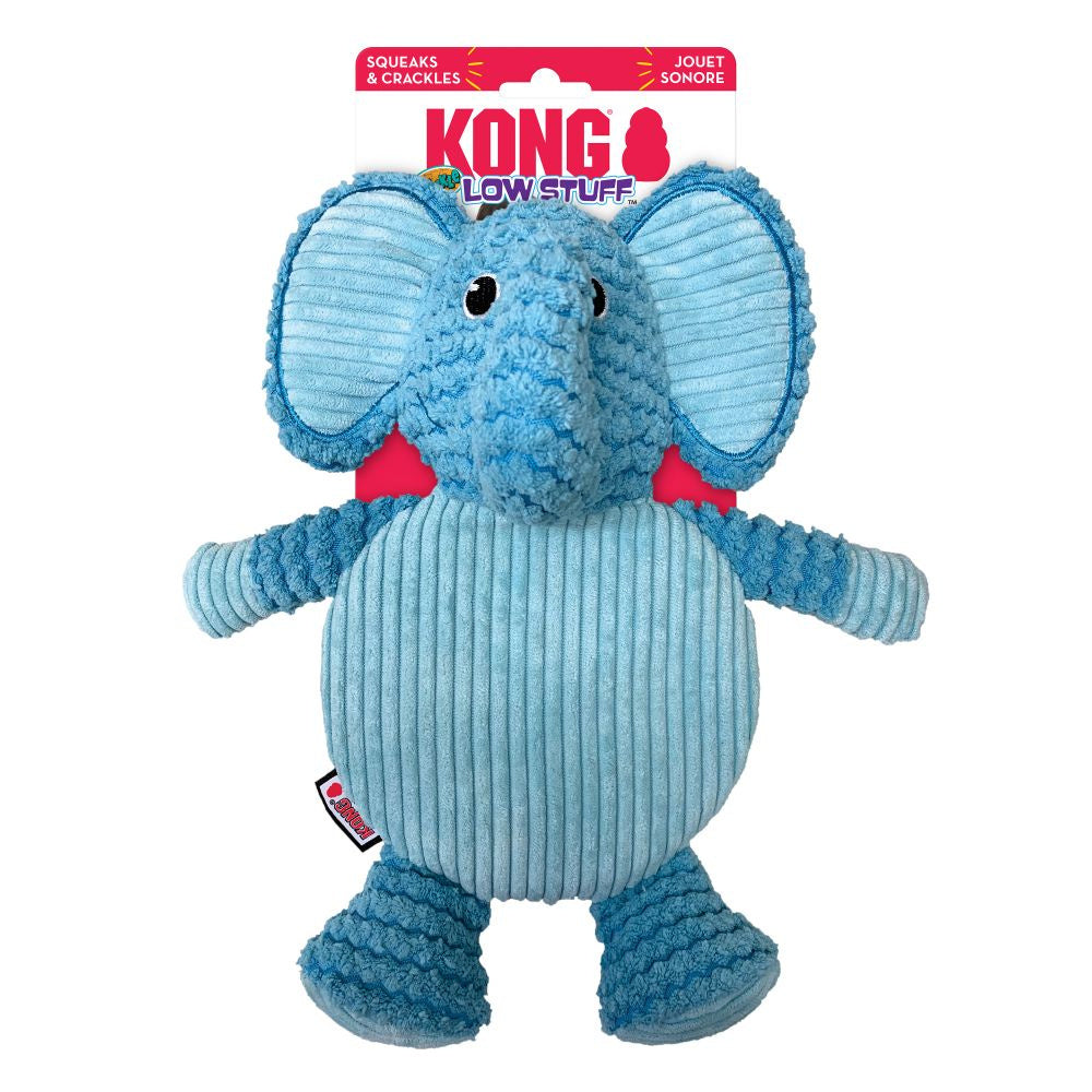 KONG Low Stuff Crackle Tummiez Elephant Dog Toy