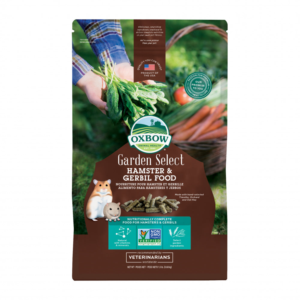 Oxbow Animal Health Garden Select Hamster & Gerbil Food Garden Inspired Recipe for Hamsters & Gerbils