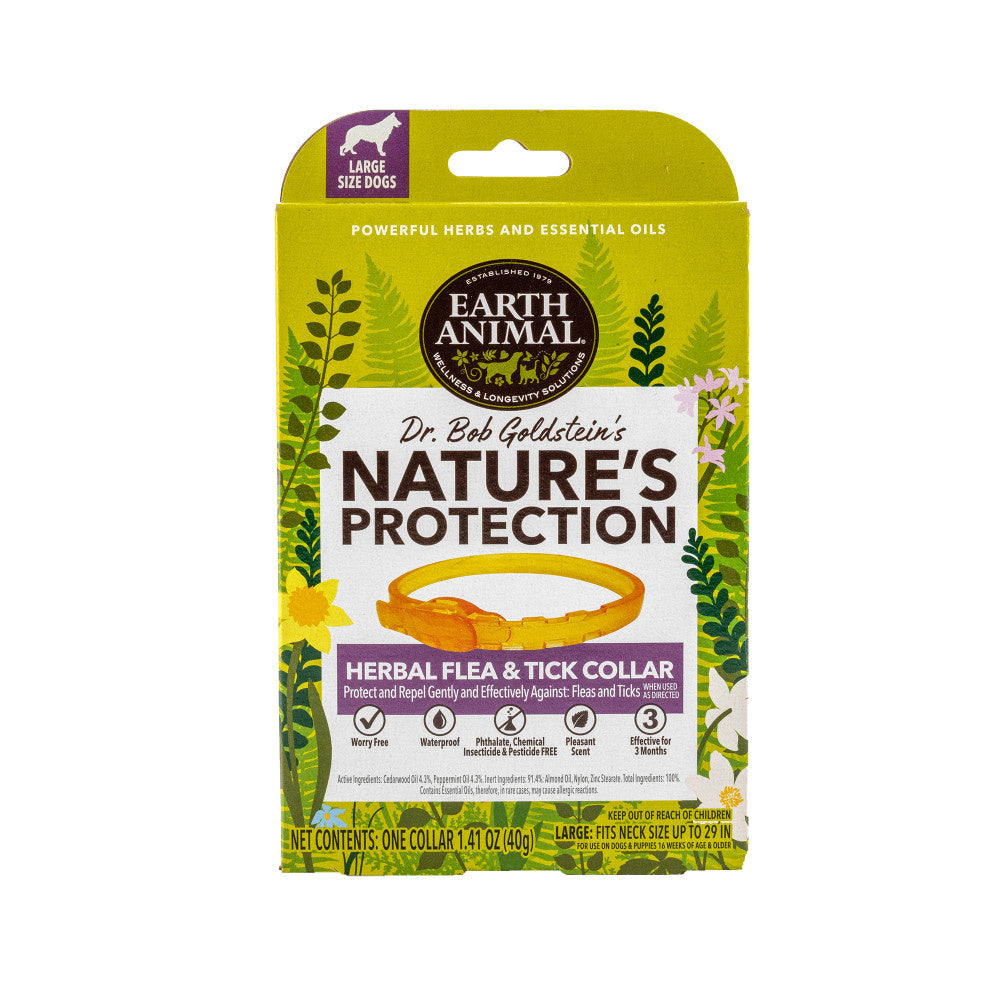 Earth Animal Nature's Protection Flea & Tick Prevention Herbal Collar for Large Dogs
